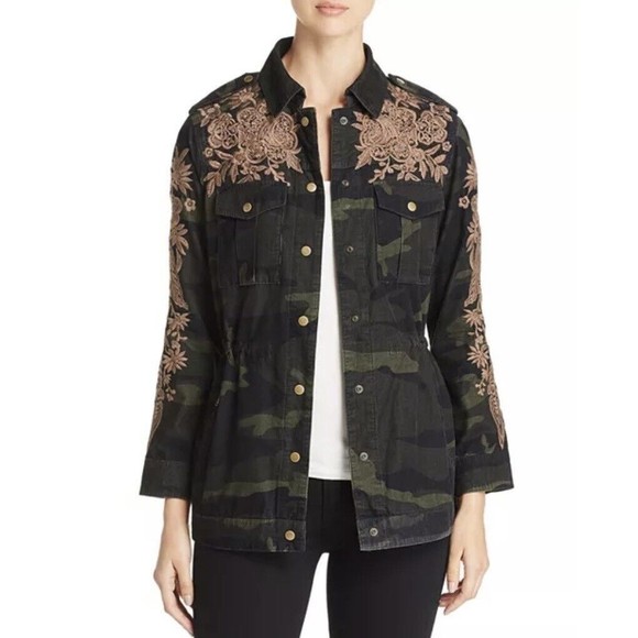 Johnny Was Miloqui Camo Print Floral Embroidered Corduroy Jacket Size S,All Products : American Fashion Style Bags On Sale